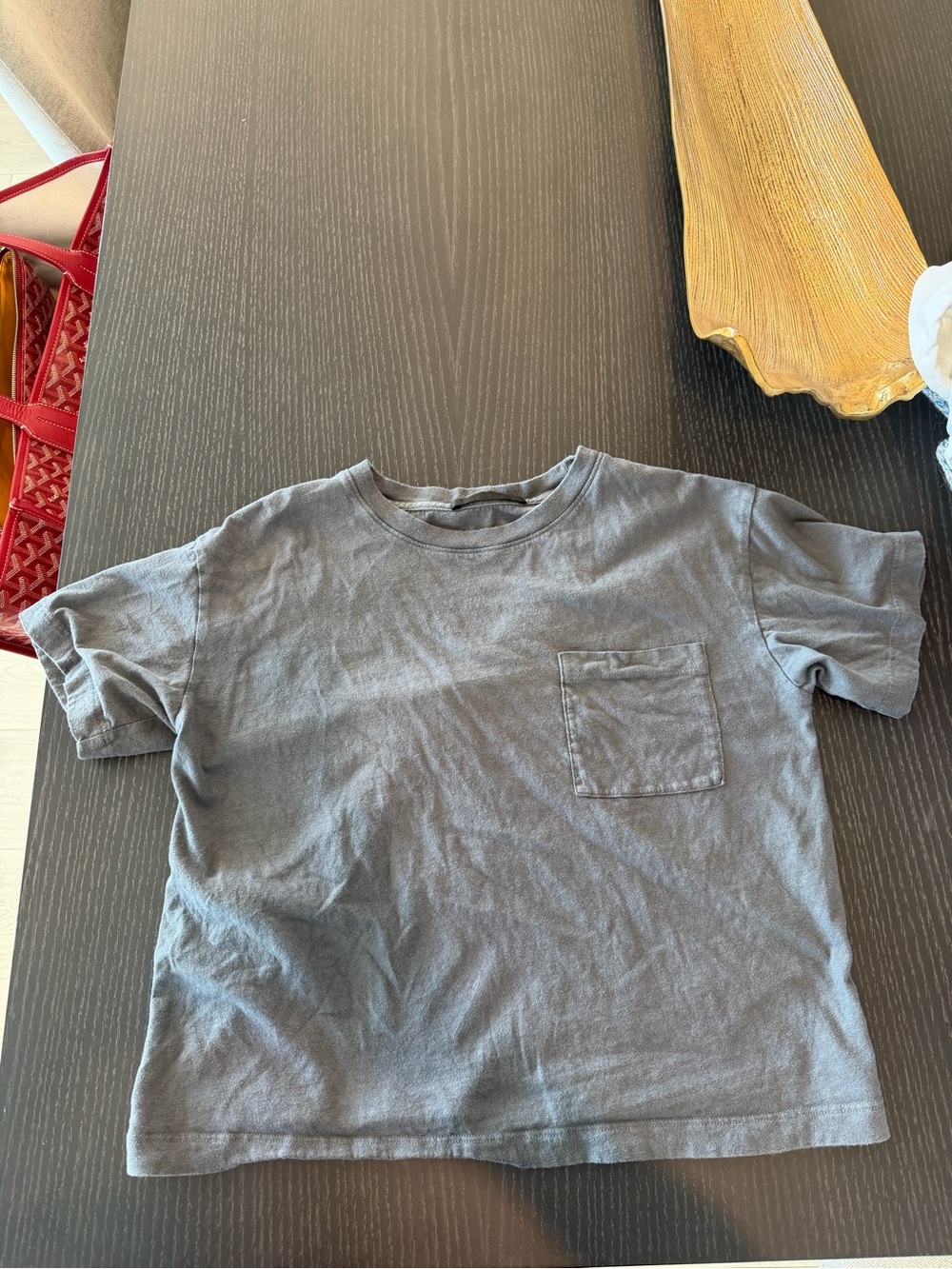 Jenni Kayne vintage pocket tee in gray
